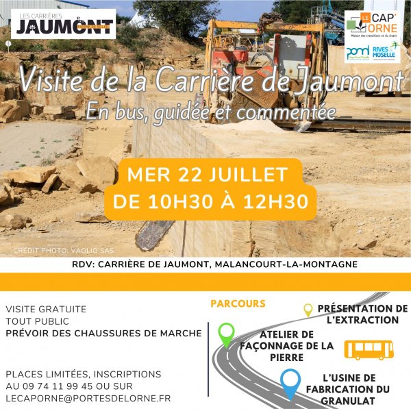 Visite de la carrière